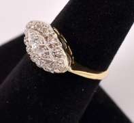 Sparkling Diamond Ring in 14K Yellow Gold