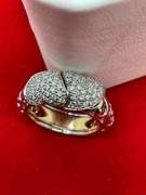 CERTIFIED BRAND NEW  LADIES 18K GOLD AND DIAMOND BAND