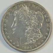 Nearly BU 1894-O Morgan Silver Dollar. Fully struck