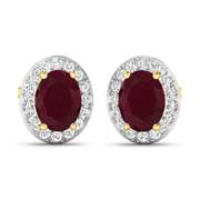 14 Kt White Gold Aquamarine Earrings