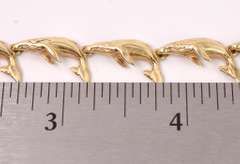 Incredible Whale Themed Bracelet in 14K Yellow Gold