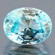 Glittering 3.75ct diamond luster blue Zircon