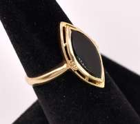 Darling Onyx Ring in Yellow Gold