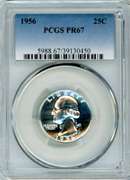 1956 Washington Quarter in PCGS PR67