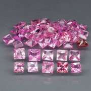 Rare UNHEATED 2.72ct pink Sapphire set