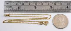 Sweet 15 Point Diamond Pendant on Necklace
