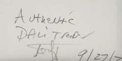Original hand signed Dali from Goya series