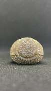 14K YELLOW GOLD MENS RING WITH 4.71 T.C.W ROUND DIAMONDS CHAMPIONSHIP STYLE RING