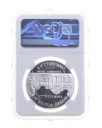 PF70UCAM 1993-S Jefferson Architect Of Democracy Commem. Silver $1 NGC
