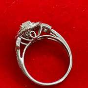 CERTIFIED 14K WHITE GOLD AND DIAMOND RING