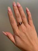 14kt Solid Yellow Gold, Ruby, & Diamond Butterfly Cocktail Ring