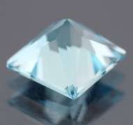 Sparkling 6.33ct princess cut sky blue Topaz