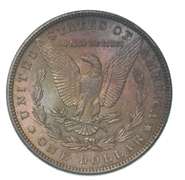 1885 Morgan Silver Dollar Toned Great Rainbow Color!