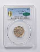 PR67+ 1936 Indian Head Buffalo Nickel Satin CAC PCGS