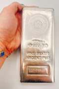 100 oz Fine Silver Bar- 999.9 ARGENT PUR