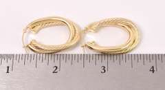 Fantastic Hoop Earrings in 14K Yellow Gold