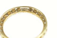 14K Yellow Gold Diamond Circle Round Journey Symbol Pendant