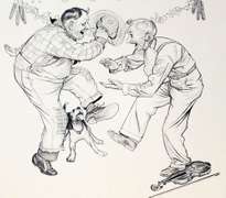 Extremely rare and collectable hand signed Norman Rockwell