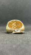 14K YELLOW GOLD MENS RING WITH 4.71 T.C.W ROUND DIAMONDS CHAMPIONSHIP STYLE RING