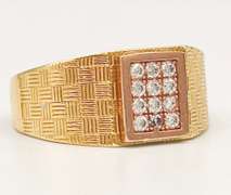 14kt Solid Yellow & Rose Gold Men's Ring