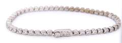 Romantic 18kt White Gold Cartier C De Cartier Diamond Bracelet