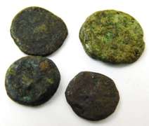 4 Roman Empire Crusader Coins