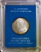 Superb BU 1886P Morgan In Old US Government Holder!