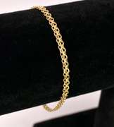 Wonderful Weave Chain Bracelet in 14K Yellow Gold