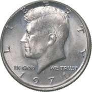 1971-D Kennedy Half Dollar Off Center Error
