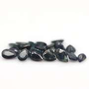 Heated only! 10.83ct blue green Sapphire set