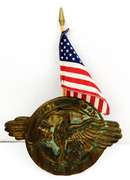 World War II Soldiers Grave Marker & Flag