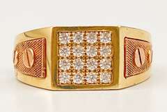 14kt Solid Yellow & Rose Gold Men's Ring