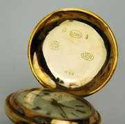 Antique 14K Gold Ladies Pocket Watch, Runs
