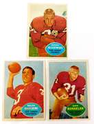 3 Washington Redskins 1960 Football Cards