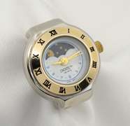 Retro 1980s Bonetto Quartz Moon Dial Finger Watch