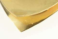 14K Yellow Gold 1960's Love Birds Pearl Amethyst Heart Charm/Pendant