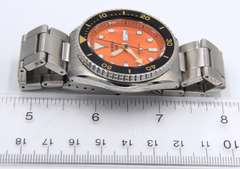 Seiko Sport Day Date Automatic Oange Dial Watch