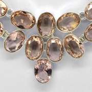 Stunning Huge 120 Ct Lab Morganite Necklace