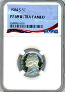 1984-S Jefferson Nickel in NGC PF69 Ultra Cameo
