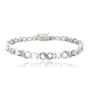 White Topaz & Diamond Accent Bracelet