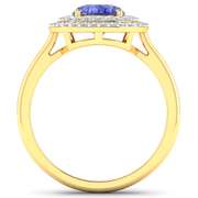 14 Kt White Gold Aquamarine Earrings