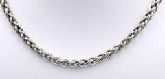 Trendy David Yurman Wheat Chain Necklace with Yellow Gold Accents