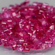 Tremendous 3.87ct 150 piece princess cut Ruby set