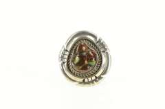 Sterling Silver Native American James H Johnson Fire Agate Ring