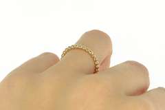 14K Yellow Gold Pandora Eternal Clouds Designer Stackable Ring