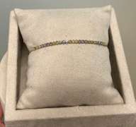 14kt Solid Yellow, White, & Rose Gold Bracelet- Tri-Color!