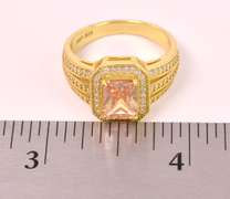 Excellent Vermeil, Sterling Silver Ring