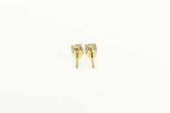 14K Yellow Gold 0.30 Ctw Diamond Solitaire Classic Stud Earrings