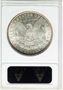 Exceptional BU 1887O Morgan Silver Dollar Old ANACS Holder MS 62!