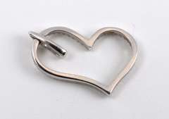 nice Contemporary White Gold Diamond Heart